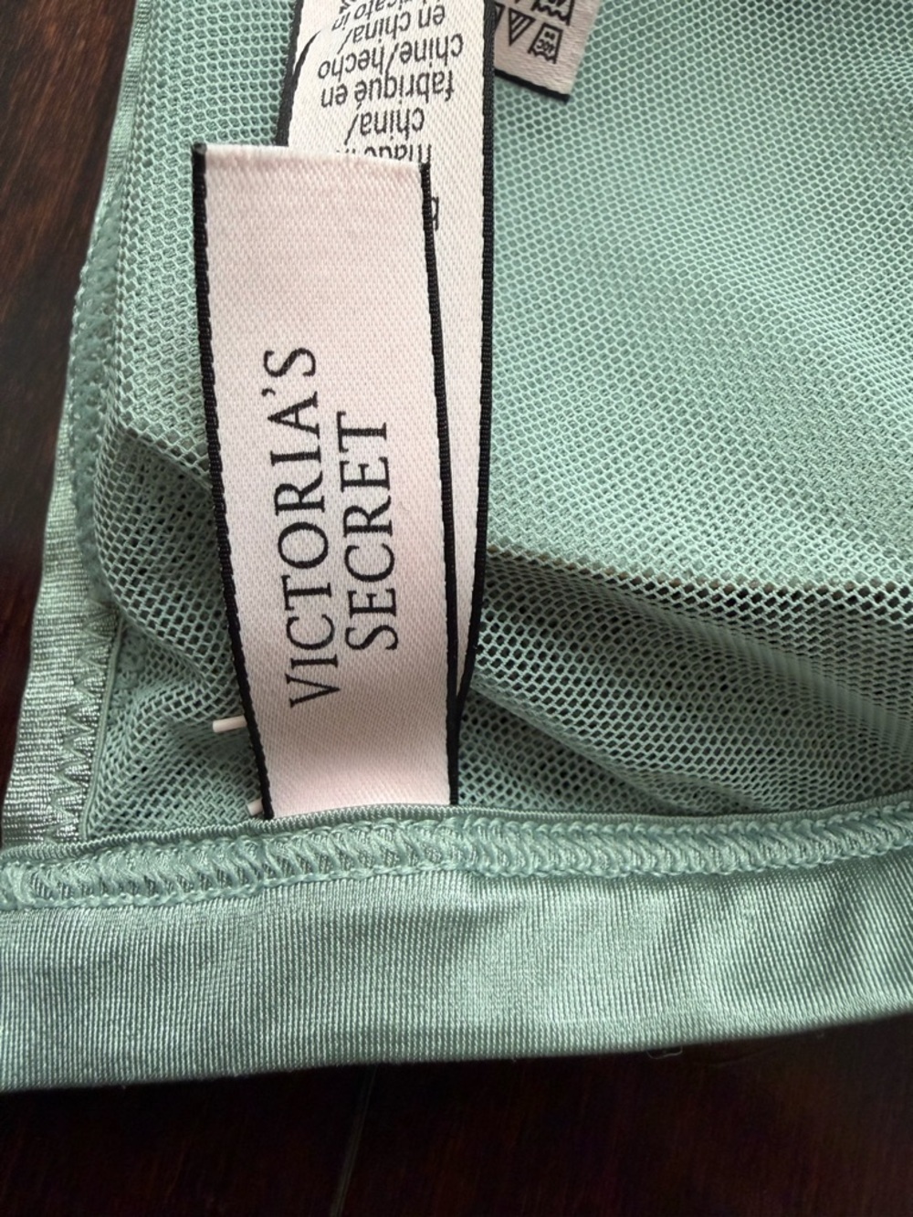 Victoria's Secret Women's Lace Bralette Size L Front Closure Green Bra Lingerie - Picture 6 of 9